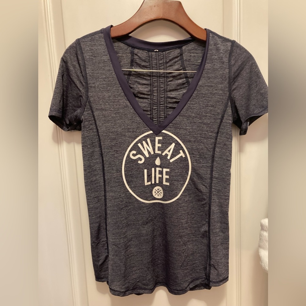 Vintage sweat life running tee like new!
